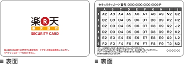 楽天銀行 セキュリティーカード